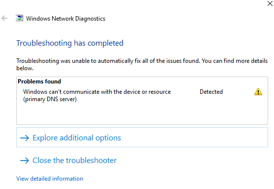 Se corrigió el error "Windows no se puede comunicar con el dispositivo