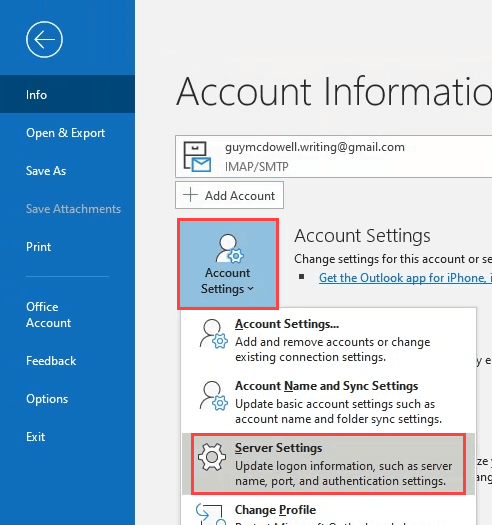 El Servidor Imap Finalizo La Conexion Outlook 2010