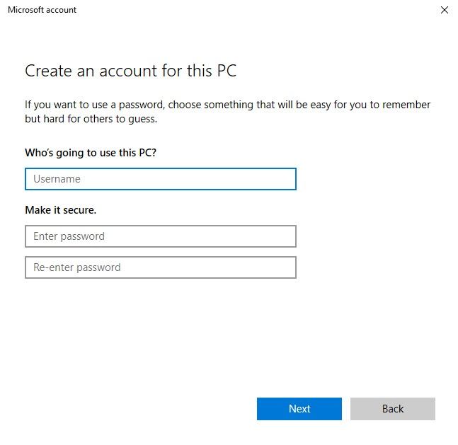 Como Usar Windows 10 Sin Cuenta Microsoft