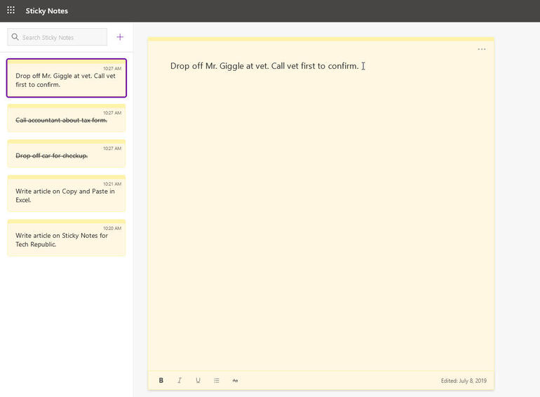Cómo usar Sticky Notes de Microsoft en Windows 10, en la web y en su ...