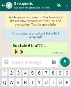 Cómo enviar mensajes de difusión en Whatsapp Android - TecnoTraffic