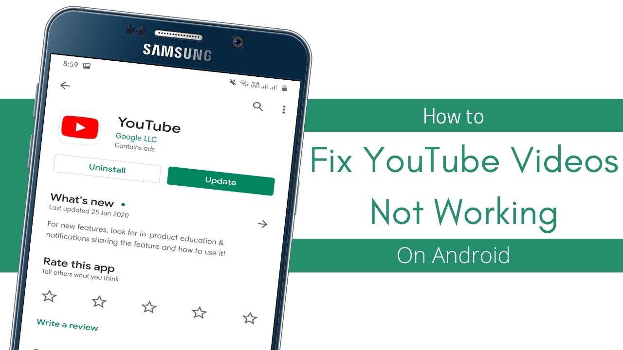 ¿Cómo arreglar los videos de YouTube que no funcionan en Android ...