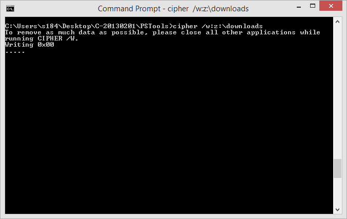 Cipher Command Line Consejo de Windows: Limpie los datos eliminados en Windows sin ...